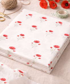 Tissue paper poppies