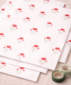 Alternative view of Tissue paper poppies