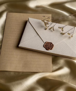 Natural paper envelope set